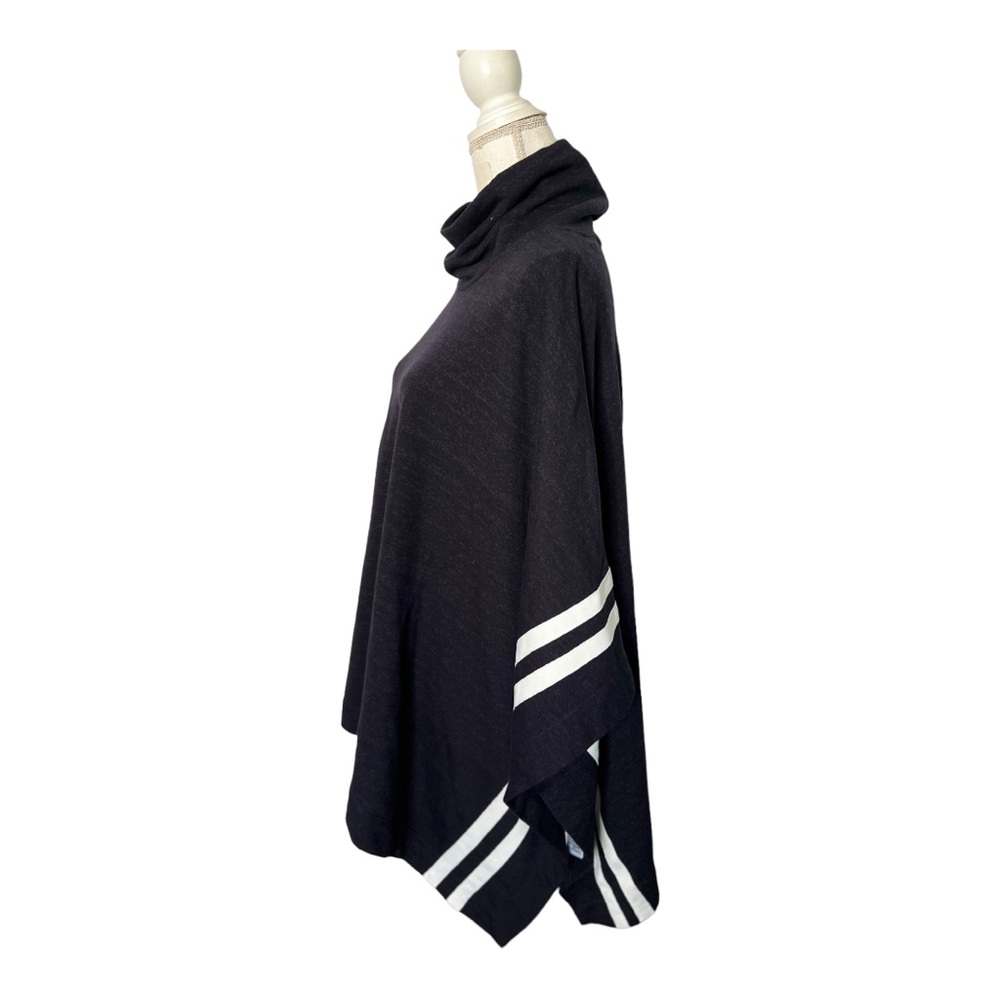 SUNDRY Anthropologie Women's  Cowl Neck Striped Poncho ONE SIZE NWOT - Picture 5 of 11